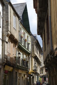 France, Morbihan, Gulf of Morbihan (Golfe du Morbihan), Vannes, half-timbered houses rue Saint Salomon