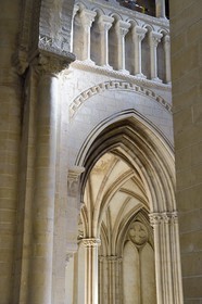 France, Calvados, Caen, Abbaye aux Dames (Abbey of Women), the abbey church of Trinidad