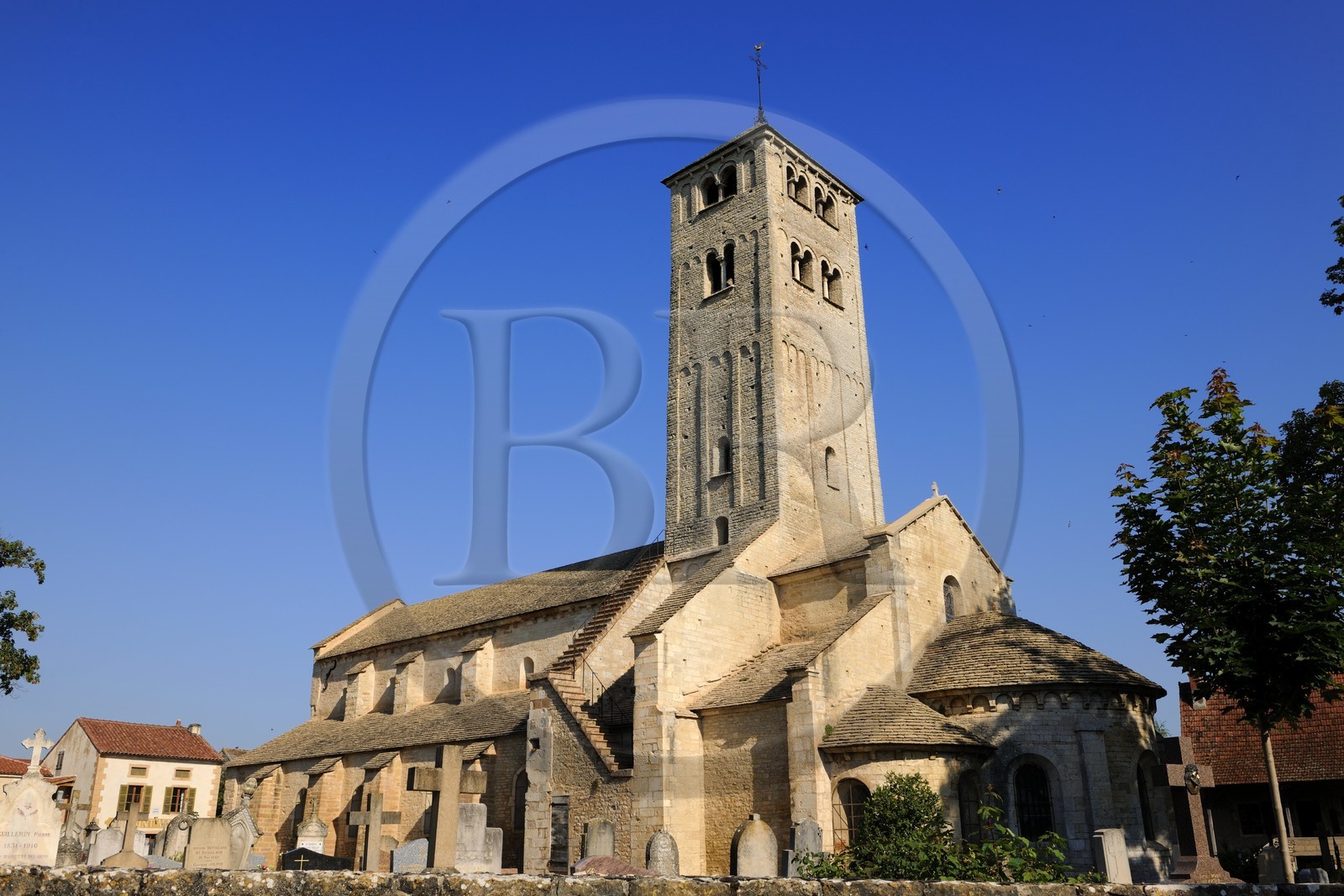 France, Saône-et-Loire (71), Chapaize, église romane Saint-Martin
