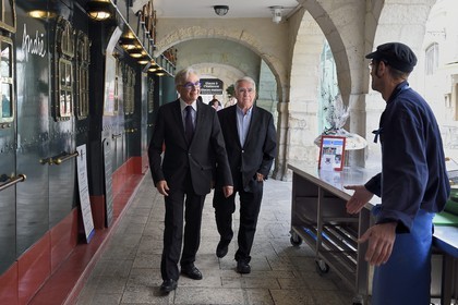 France, Charente-Maritime (17), La Rochelle, Maxime Bono, ancien maire de La Rochelle et Jean Ferru en arrière plan
