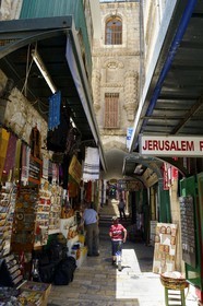 Israel, Jérusalem, ville sainte, vieille-ville classée Patrimoine Mondial de l'UNESCO, la Via Dolorosa (Chemin de Croix) dans le quartier musulman