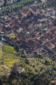 France, Haut-Rhin (68), Kaysersberg (photo aérienne)