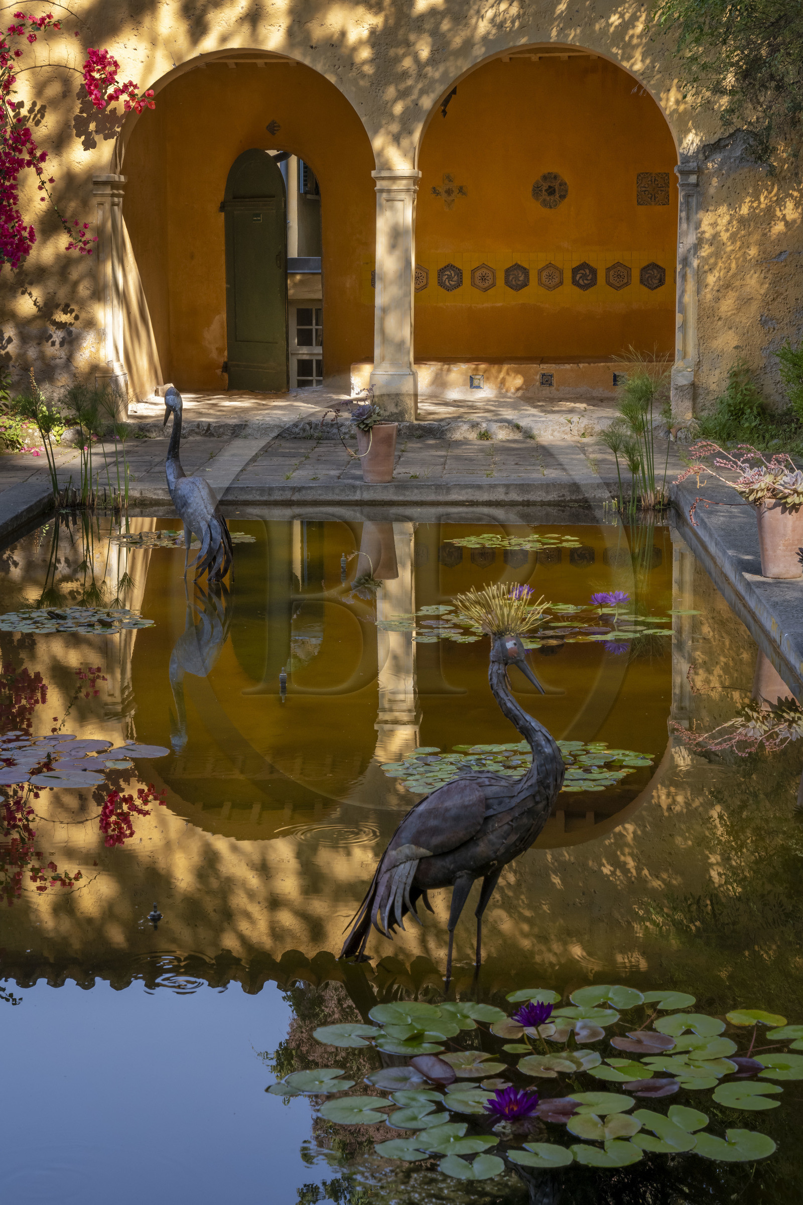 France, Alpes-Maritimes (06), Menton, le jardin Serre de la Madone, le Jardin d'Inspiration Mauresque dans la villa du major Lawrence Johnston