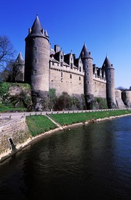 France, Morbihan, Josselin, feudal castle (16th century)