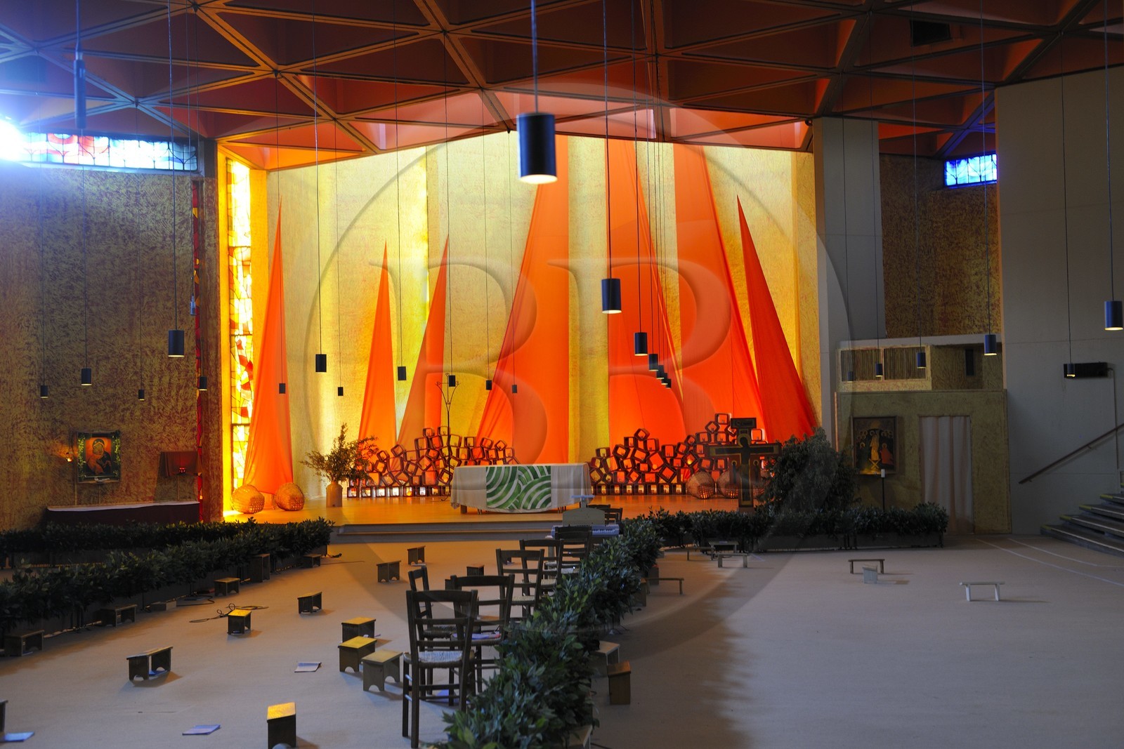 France, Saône et Loire (71), communauté oecuménique de Taizé, l'église de la Réconciliation