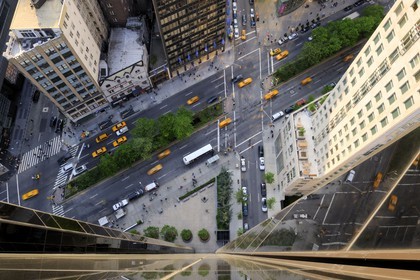 United States, New York City, Manhattan, Broadway from the Trump Tower on Central Park West