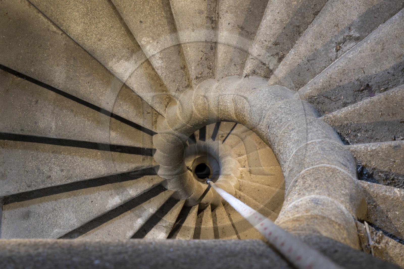 France, Ille et Vilaine, Cote d'Emeraude (Emerald Coast), Saint Malo, Saint-Vincent Cathedral of Saint-Malo, helical staircase from the end of the 16th century