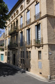 France, Herault, Pezenas, Hotel de Malibran on Denfert-Rochereau street