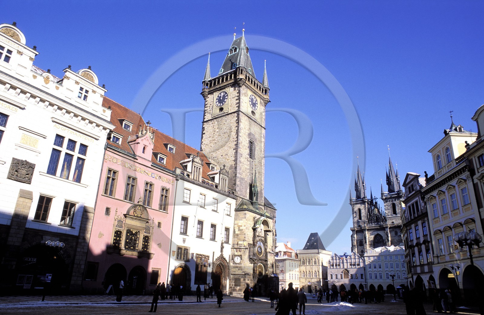 République Tchèque, Prague, Staré Mesto, place de la vieille ville (Staromestské namesti)