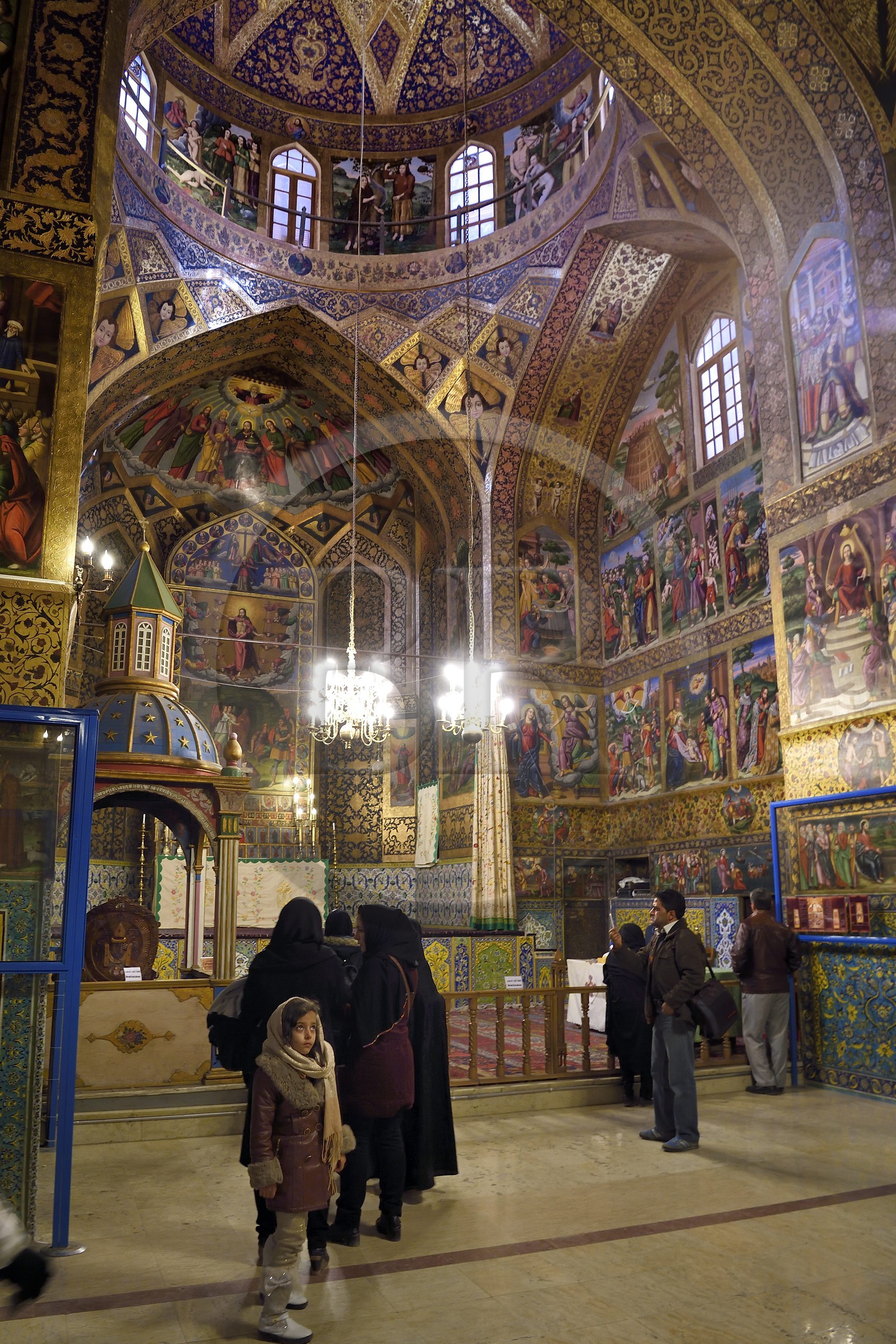 Iran, province d'Ispahan, Ispahan, quartier arménien de la Nouvelle-Djoulfa (Nor Djoura), la Cathédrale Vank plus connue sous le nom de Cathédrale Saint-Sauveur Iran, province d'Ispahan, Ispahan, quartier arménien de la Nouvelle-Djoulfa (Nor Djoura), la Cathédrale Vank plus connue sous le nom de Cathédrale Saint-Sauveur
