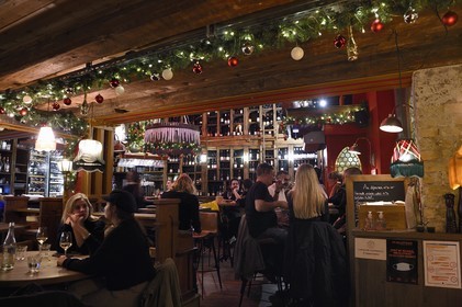 France, Bas Rhin, Strasbourg, old town listed as World Heritage by UNESCO, the wine bar Le Purgatoire