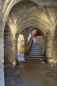 France, Herault, Pezenas, old city, Hotel de Lacoste from the 15th century