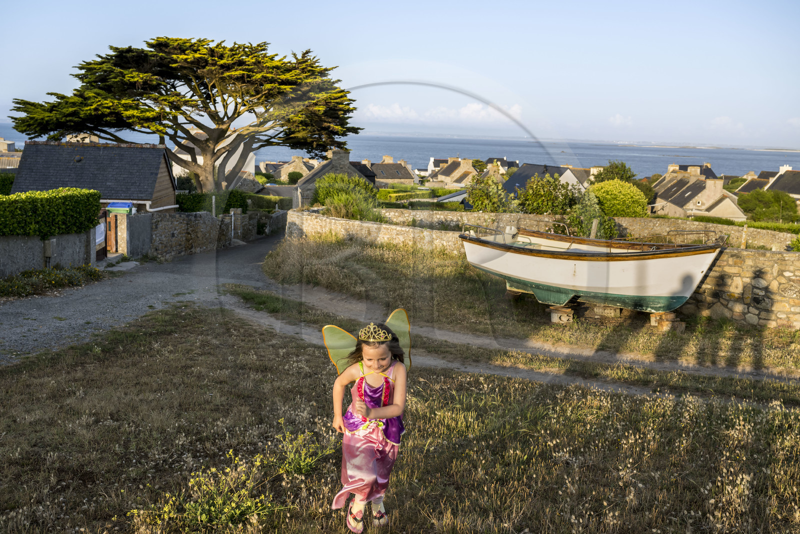 France, Finistère (29), Mer d'Iroise, Ile de Molène, Bleuenn est la jeune fée de l'Ile