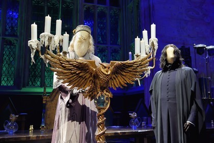 Royaume-Uni, Hertfordshire, Leavesden, Leavesden Film Studios, Harry Potter Studio Tour London, les coulisses du tournage des 8 films de Harry Potter, la grande salle de l'école de Poudlard