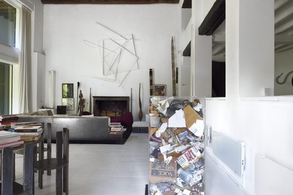 France, Var, Le Muy, Fondation Bernar Venet, the Mill living room