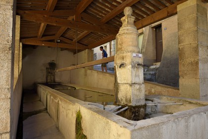 France, Var (83), Parc Naturel Régional du Verdon, village de Aups, l'ancien lavoir