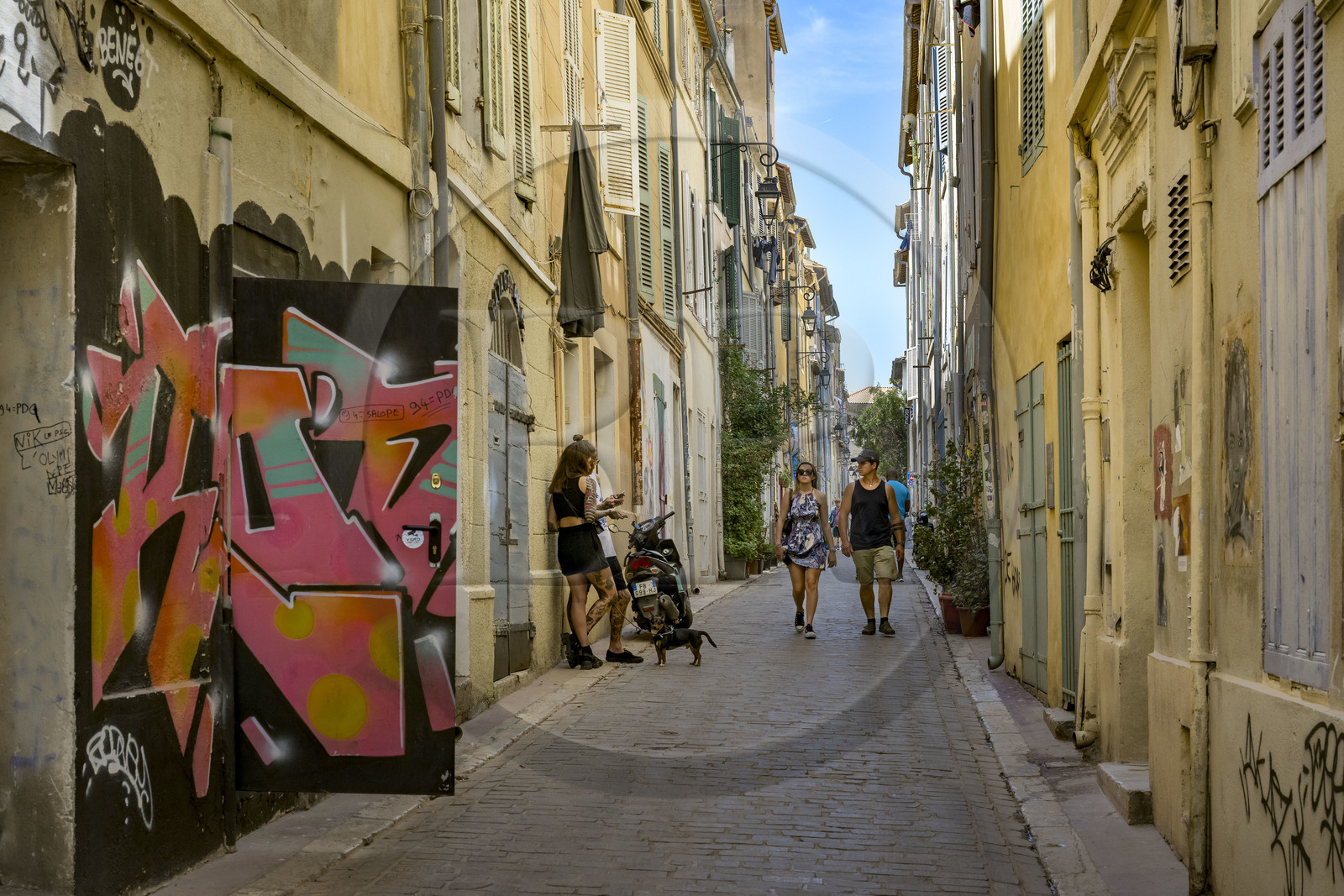 France, Bouches du Rhone, Marseille, Panier district,