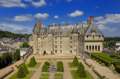 France, Indre et Loire (37), Vallée de la Loire classée Patrimoine Mondial de l' UNESCO, Langeais, le château