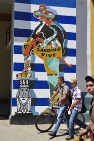 Nicaragua, Leon, fresques murales de la révolution sandiniste