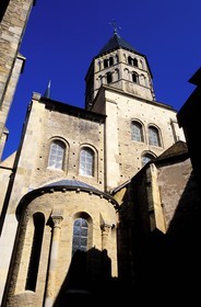 France, Saône-et-Loire (71), Mâconnais, ancienne abbaye de Cluny, clocher de l'eau bénite