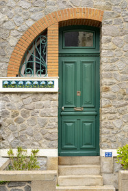 France, Loire-Atlantique (44), Saint-Nazaire, quartier de la Havane non loin du front de mer, épargné par les bombardements de la deuxième guerre mondiale, avec ses villas et ses rues calmes, il raconte la ville des années 1900, maison Art Nouveau avenue de la Havane