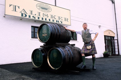 United Kingdom, Scotland, the Highlands, Hebrides, Skye Island, Talisker distillery (single malt whisky)