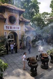 Vietnam, Hanoï, pagode des Ambassadeurs (Chua Quan Su) siège officiel de bouddhisme à Hanoï