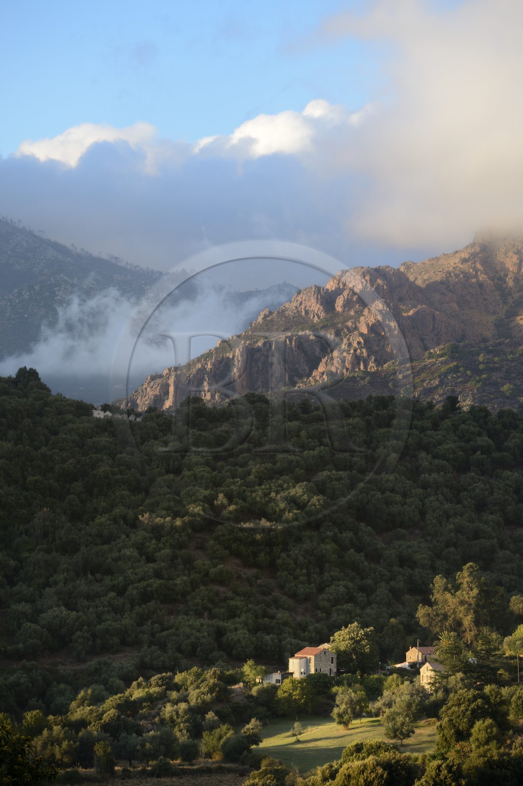 France, Corse-du-Sud (2A), région de Sartène, village de Fozzano France, Corse-du-Sud (2A), région de Sartène, village de Fozzano