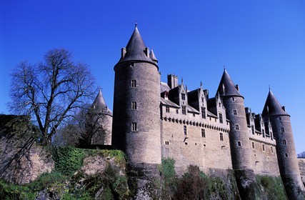 France, Morbihan, Josselin, feudal castle (16th century)