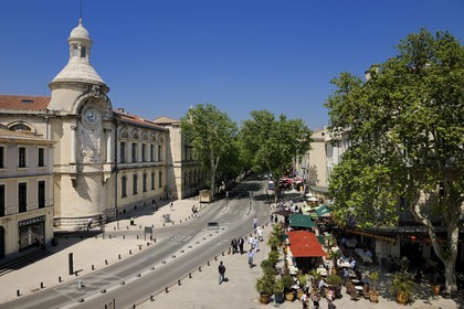 France, Gard (30), Nimes, boulevard Victor Hugo