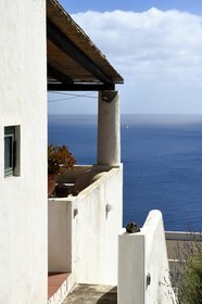 Italy, Sicily, Aeolian Islands, listed as World Heritage by UNESCO, Lipari Island, traditional house on the south-east coast