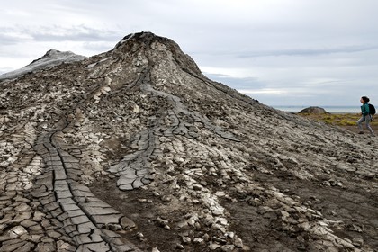 Azerbaïdjan, Gobustan, Parc national de Gobustan, volcans de boue