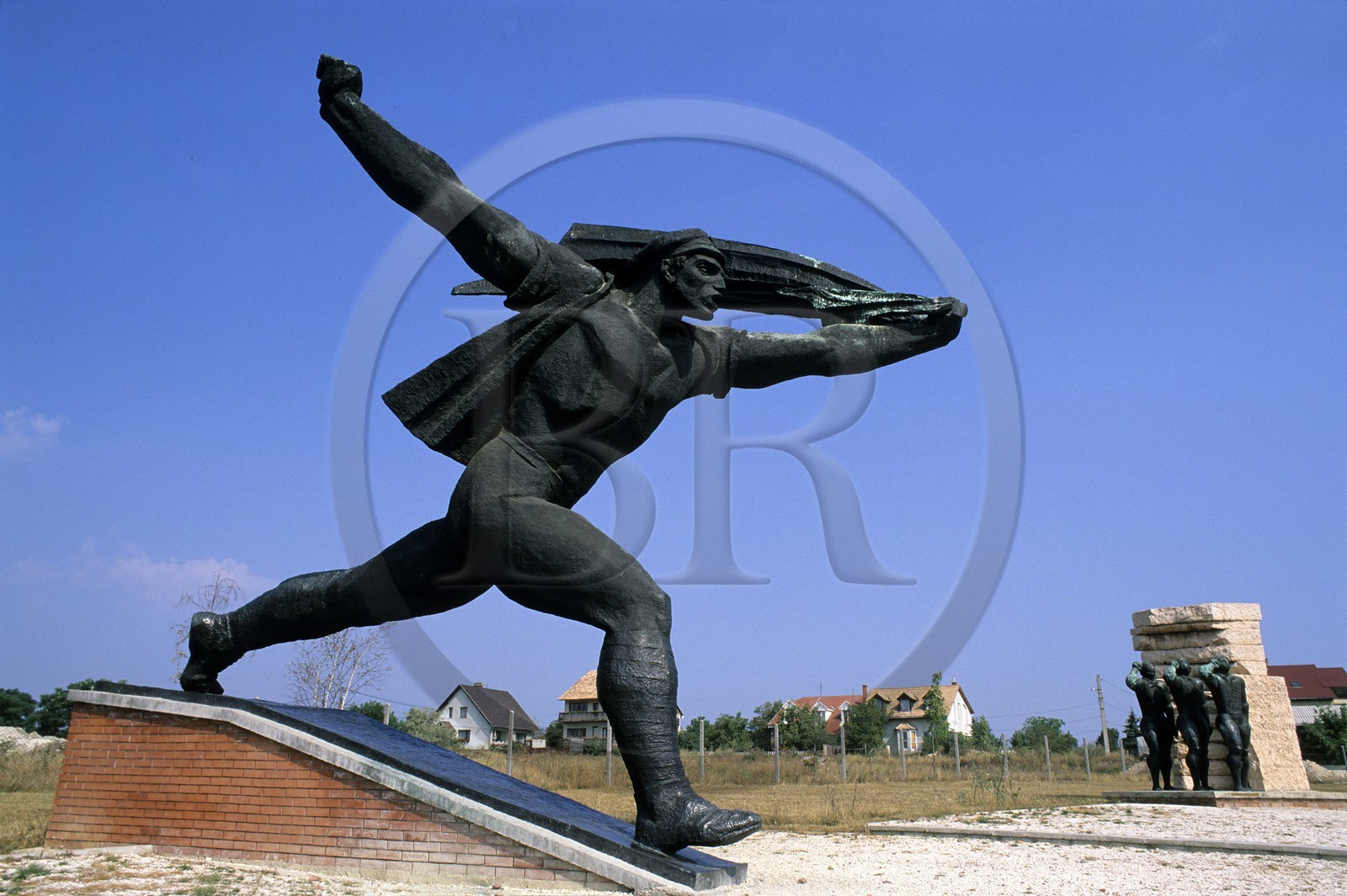 Hongrie, Budapest, statue de l' époque communiste dans le parc Szobor dit le parc des statues