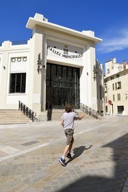 France, Var, Toulon, the former municipal covered market in the Art-deco style transformed into gourmet halls