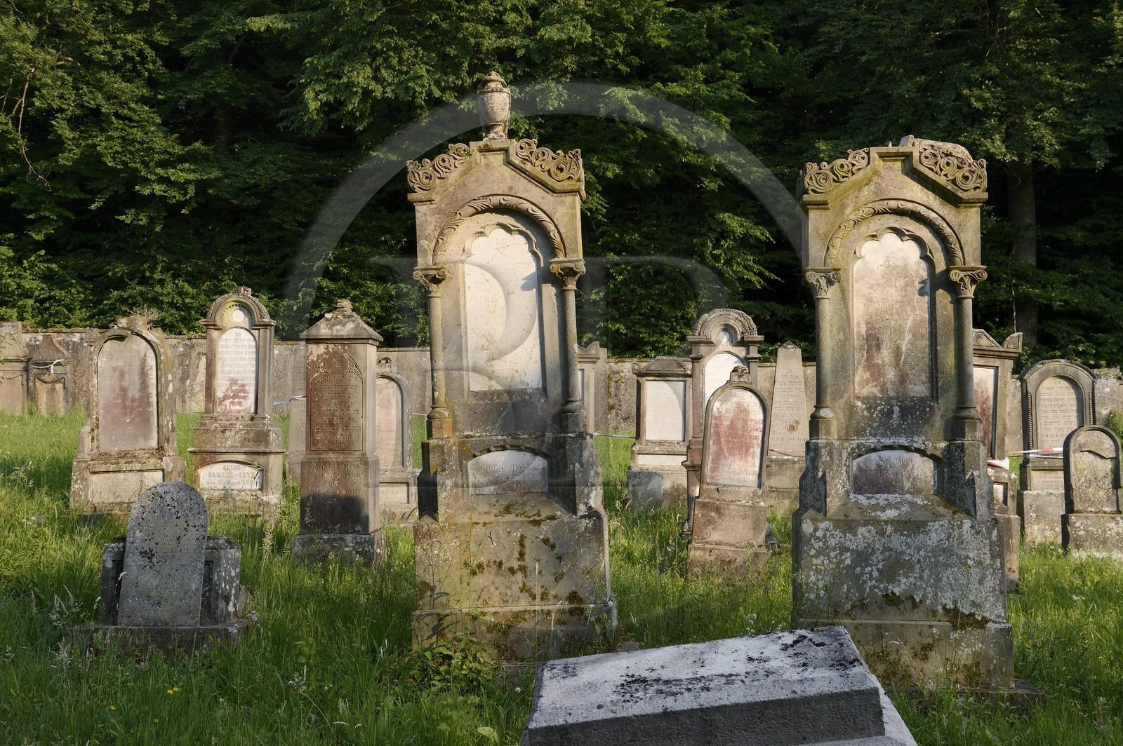 France, Haut-Rhin (68), Sundgau, Durmenach, Le cimetière israélite datant de 1794