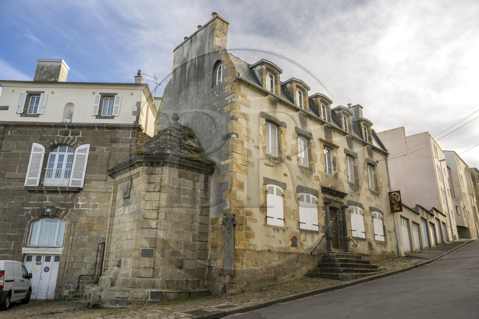 France, Finistère (29), Brest, quartier de Recouvrance, Maison de la Fontaine vestige du vieux Brest