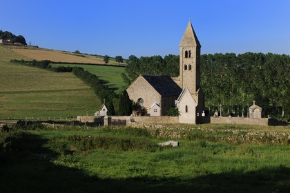 France, Saône et Loire (71), Mazille, église romane Saint-Blaise du XIe siècle