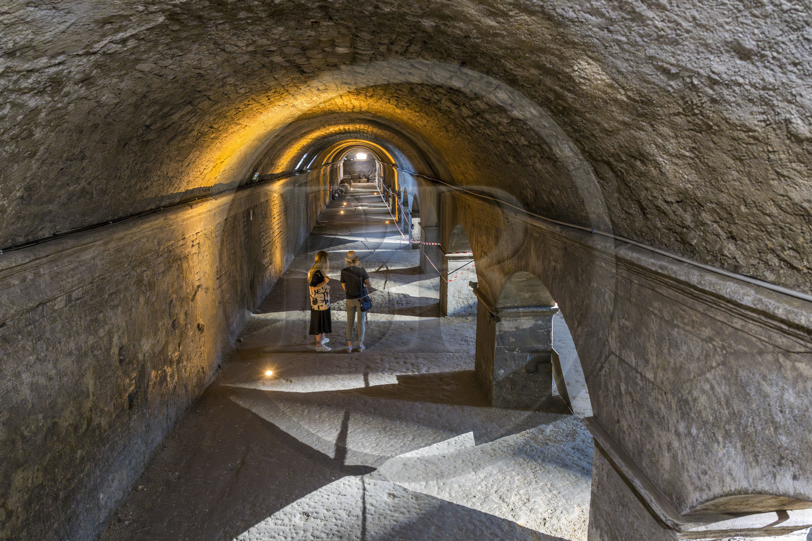 France, Bouches-du-Rhône (13), Arles, galeries des cryptoportiques, fondations du Forum romain (Ier siècle av. J-C), classés Patrimoine Mondial de l'UNESCO