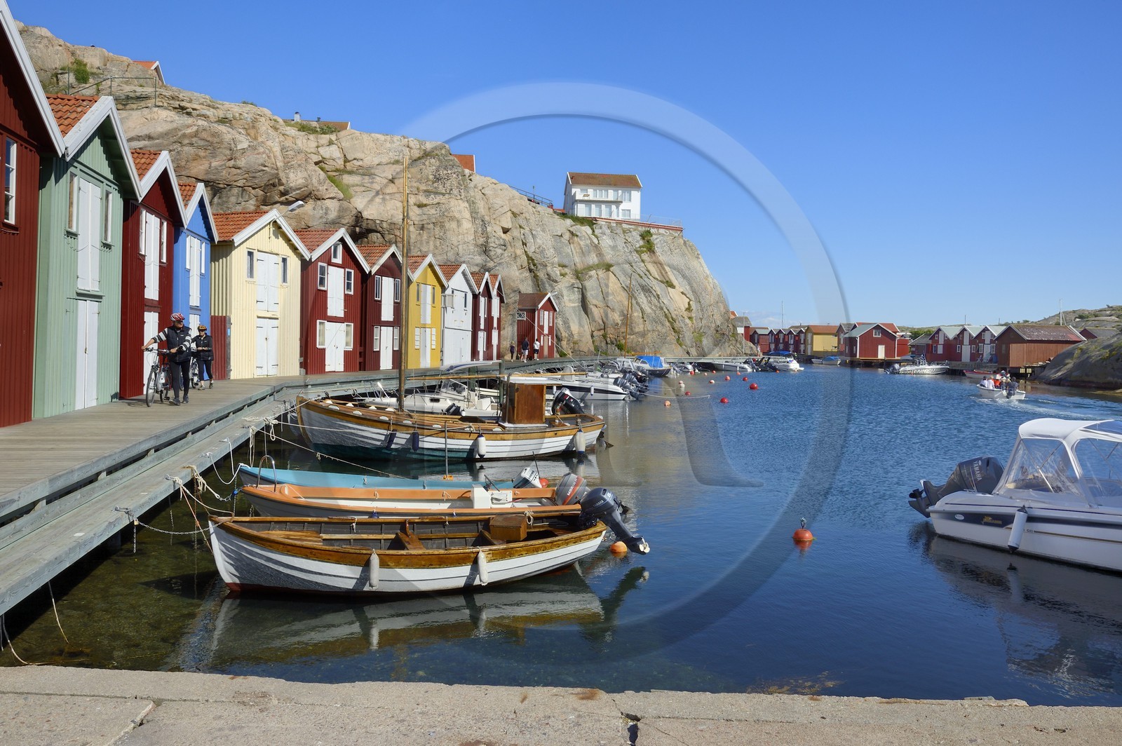 Suède, Västra Götaland, port de Smögen