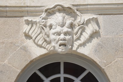 France, Loire-Atlantique (44), Nantes, maison d'armateur 10 quai Turenne sur l'ancienne Ile Feydeau ornée de Mascarons