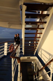 Groenland, à bord du bateau de croisière Princess Danae dans l'Océan Atlantique