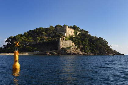 France, Var, Bormes les Mimosas, Brégancon Fort, official residence of the President of the Republic