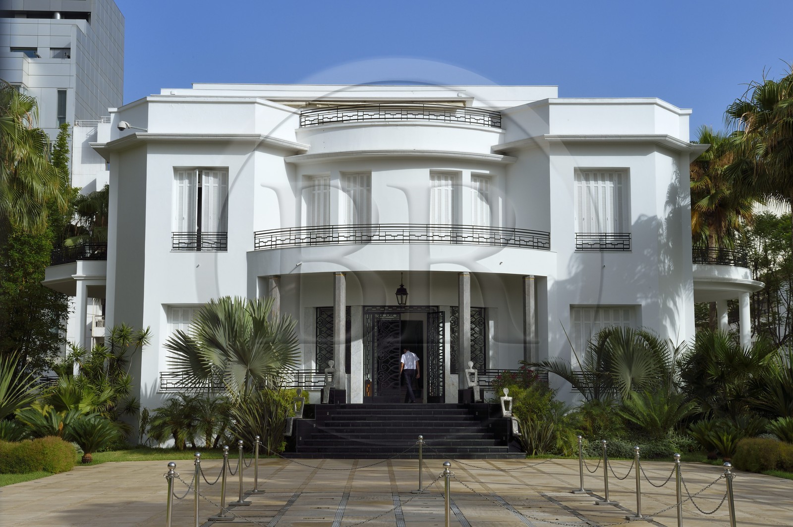 Morocco, Casablanca, Villa des Arts in Art Déco style built in 1934 on boulevard Brahim Roudani