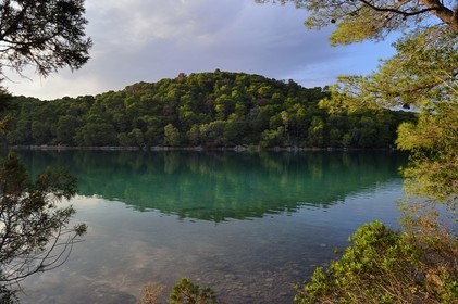Croatia, Dalmatia, Dalmatian coast, Island of Mljet, National Park of Mljet, the small lake