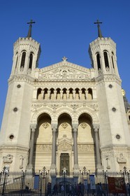 France, Rhône (69), Lyon, site historique classé Patrimoine Mondial de l'UNESCO, Basilique Notre Dame de Fourvière