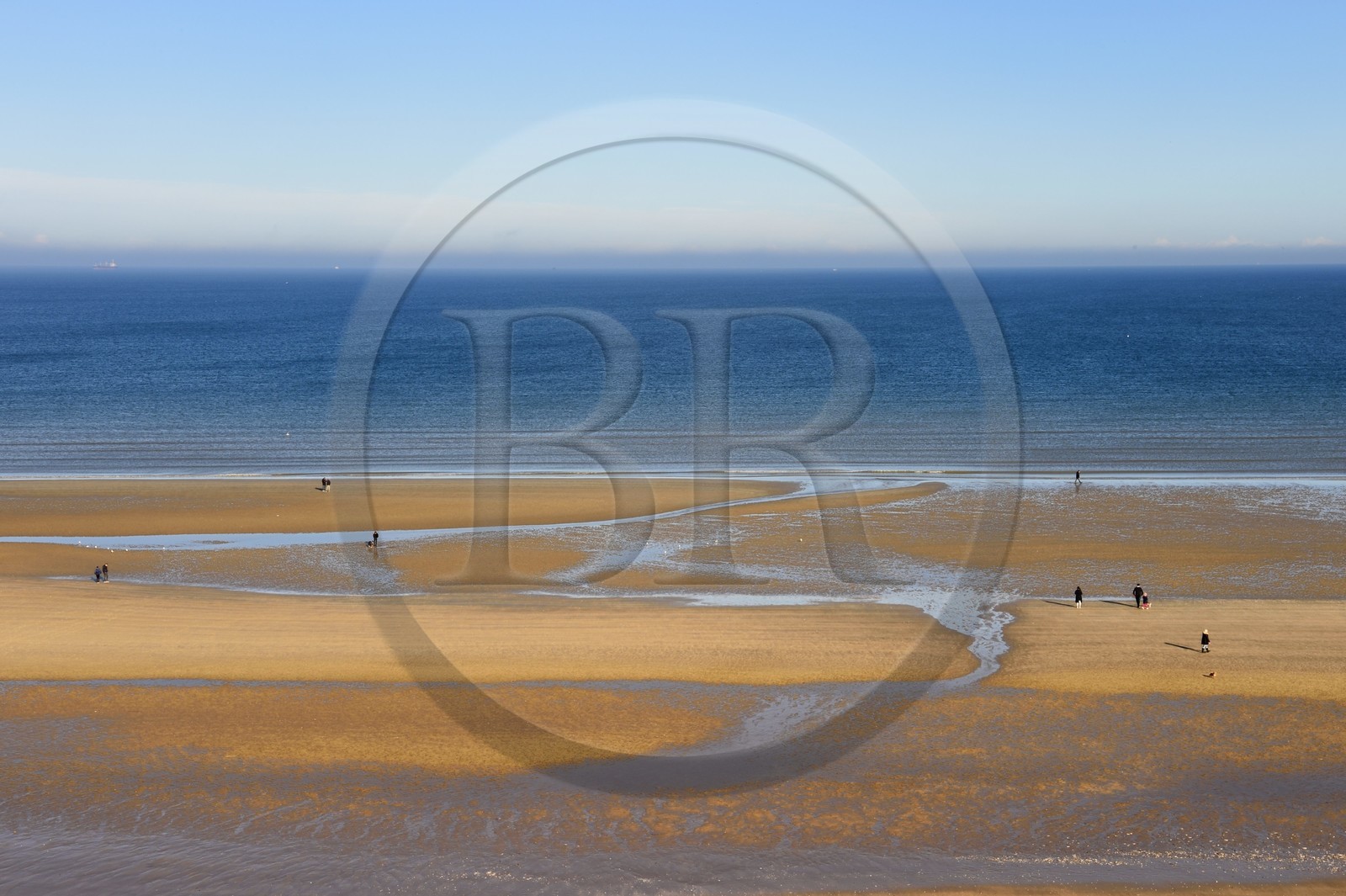 France, Calvados (14), Pays d'Auge, la côte Fleurie, Cabourg, la plage de la station balnéaire France, Calvados (14), Pays d'Auge, la côte Fleurie, Cabourg, la plage de la station balnéaire