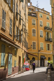 France, Alpes-Maritimes, Nice, listed as World Heritage by UNESCO, rue Barillerie in the Old Nice