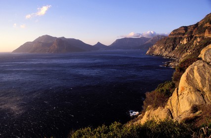 Afrique du Sud, péninsule du Cap, la plage d'Hout Bay près du Cap