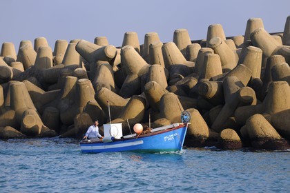 Morocco, Oriental Region, Ras Kebdana (also called Cabo de Agua), fishing harbour and marina