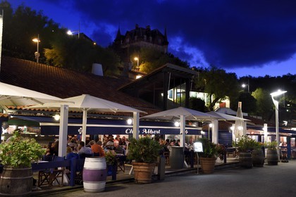 France, Pyrenees Atlantiques, Basque Country, Biarritz, Port des Pecheurs, restaurant Chez Albert